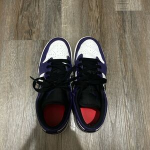 Purple and White Jordan Nike Air force 1